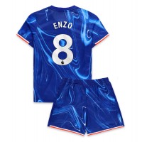 Chelsea Enzo Fernandez #8 Hjemmedraktsett Barn 2024-25 Kortermet (+ Korte bukser)